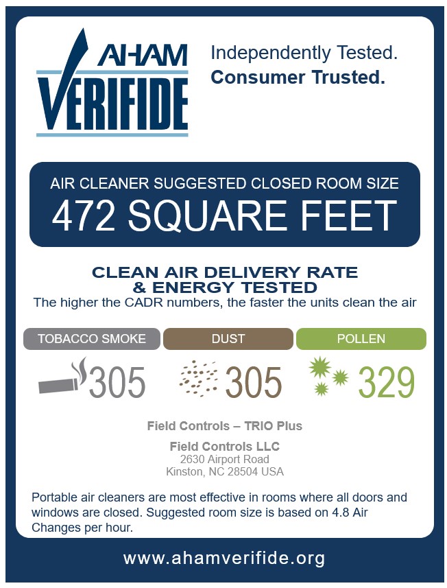 View of Calculate the Air Purifier Needed for Your Room Size - Field Controls
