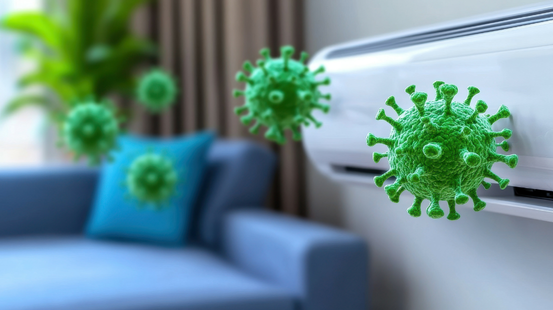 Residential air treatment for germs
