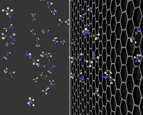 Particles captured by carbon filtration
