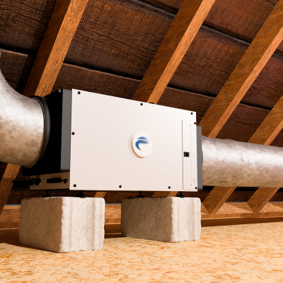 Whole House Dehumidifier in Duct