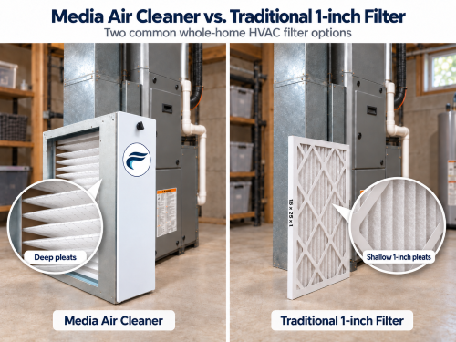 Media Air Cleaner vs 1 inch filter